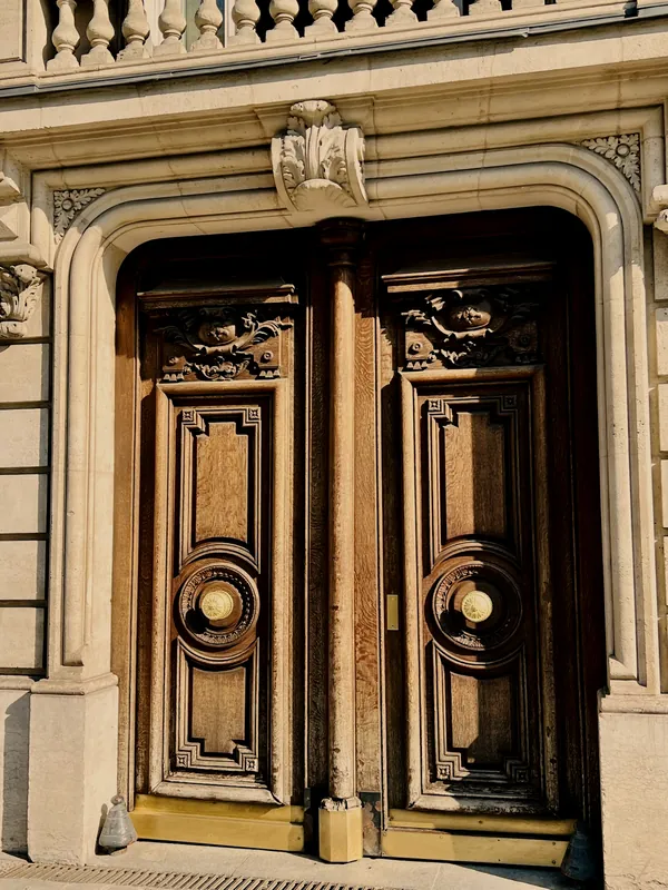 Style reference photo: Hand-Carved wood doors